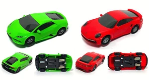 2pc 2022 Micro Scalextric 9V HO Slot Car PORCHE TURBO v LAMBORGHINI EVO Set-Only - Picture 1 of 1