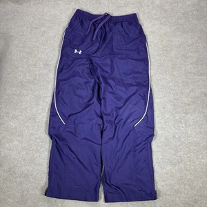 Under Armour Trainingshose Herren L Loose Fit gefüttert lila gestreift Windbreaker Baggy - Bild 1 von 13