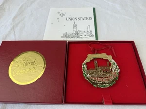 Rare Vintage - The Portland Ornament 1994 - 24K Gold Plate ~ Union Station - Bild 1 von 5