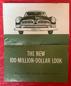1955 Chrysler "FULL LINE" - Original Autohaus Verkaufsprospekt / Katalog - Bild 1 von 4