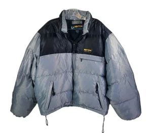 EDDIE BAUER EBTEK Goose Down Jacket Coat Men's L Large Vintage Softshell Puffer - Picture 1 of 13