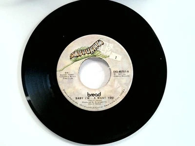 Bread – Baby I'm-A Want You / Truckin' 7" Single 1971 Elektra Pop Rock 45 RPM - Image 1 of 2