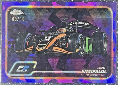 2024 Topps Chrome Formula 1 F1 #111 Enzo Fittipaldi Purple Sapphire 09/10 - Image 1 of 2