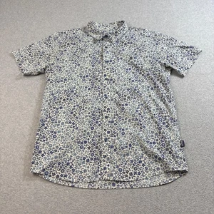 Patagonia Shirt Men Large Floral Button Hawaiian Organic Cotton Cruise Heritage - Picture 1 of 8