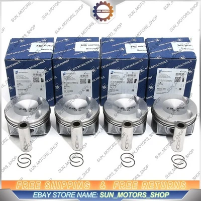 4x Pistons Rings Set Oversize 83.01 +0.5mm Pins Φ21mm for 2.0T Audi A4 A5 VW GTI - Image 1 of 4