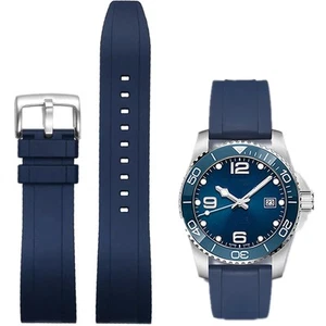 Watch Band Quick Release Fluororubber 19mm 20mm 21mm 22mm Soft Durable Univer... - Picture 1 of 7