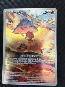 Pokemon TCG Magby 186/182 SV04: Paradox Rift Holo - Picture 1 of 2