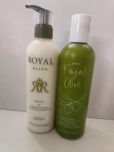 Jafra Royal Olive Body Oil & Body Lotion Set Aceite y Crema Oliva 8.4oz each - Picture 1 of 6