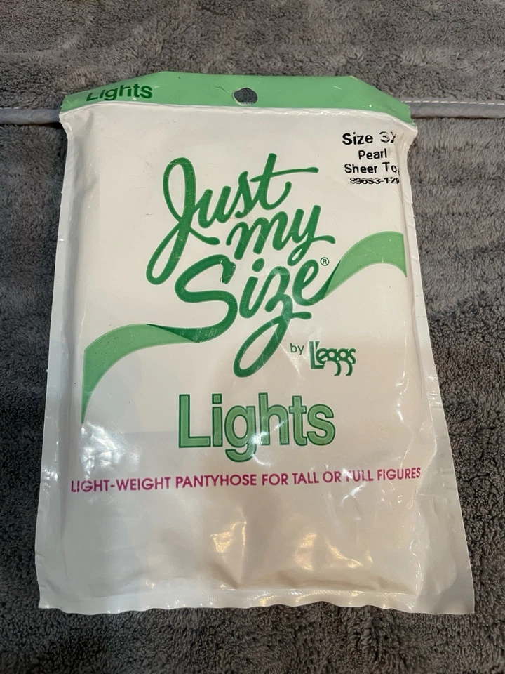 Pantimedias vintage Just My Leggs Lights talla 3X color perla Foto 1 de 3