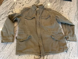 American Eagle Military Jacke Herren XL Army Grün versteckte Kapuze Canvas Utility - Bild 1 von 14