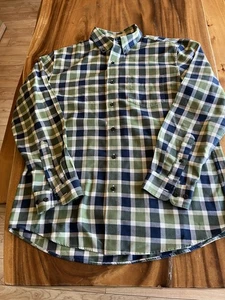 LL Bean Men's Medium Plaid Long Sleeve Button Down Slightly Fitted Shirt - Imagen 1 de 10