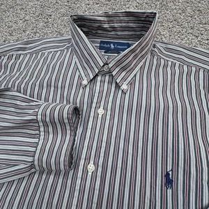 Polo Ralph Lauren "Blake" Men's Button Down Shirt - Red Stripe - Size XL - EUC - Picture 1 of 8