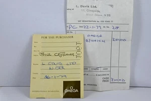 Omega International Booklet Dated 1979 - Blank Watch Details - Picture 1 of 4