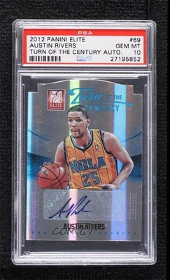 2012 Elite Turn of the Century Die-Cut /25 Austin Rivers PSA 10 Rookie Auto RC - Image 1 of 2