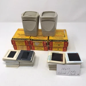 Large Lot Vintage 1950s-60s 8mm Film Reels 116 Slides and View Finders - Picture 1 of 8