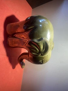 statuina elefante in ceramica vintage - Verde! - Foto 1 di 7