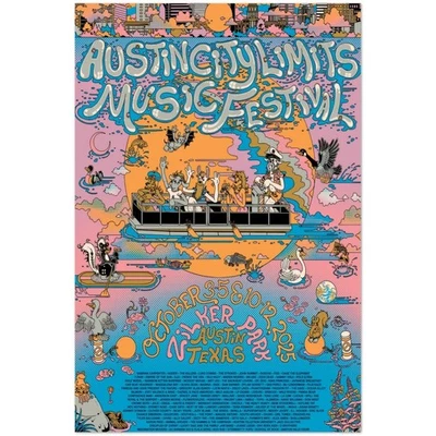 Austin City Limits Music Festival 2025 Poster Zilker Park Austin TX