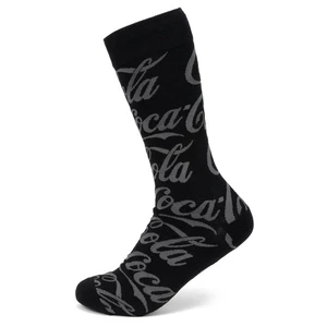 Calcetines de vestir Coca-Cola negros con logotipo - Imagen 1 de 5