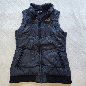 Smartwool Bomber Vest Womens Medium M Navy Blue Merino Wool - Logo On Front - Picture 1 of 10
