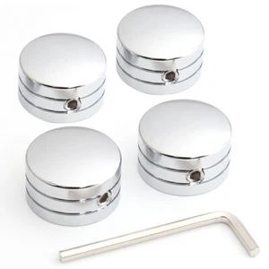 4pcs Chrome Head Bolt Cover Caps For Harley Twin Cam Models 1999-Later Sportster - Picture 1 of 13