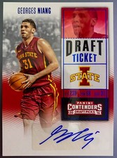 Georges Niang 2016-17 Panini Contenders Picks Draft Ticket Blue Foil 157 RC Auto