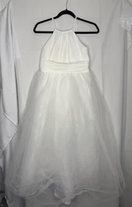 Girls Treasure - Girls Wedding White Dress- Size 12 - Picture 1 of 9