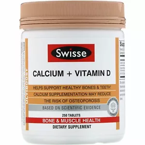 Swisse, Ultiboost, Calcium + Vitamin D, 250 Tablets - Picture 1 of 1