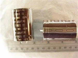 3 Nippon Chemi-Con KMH 470UF 450V 105C Snap-In Electrolytic Capacitors - Picture 1 of 1