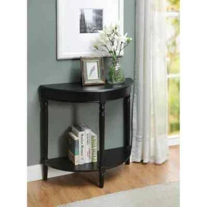 Small Modern Console Entry Table Entryway Wooden Half Moon Foyer Hallway Sofa - Picture 1 of 4