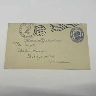 US SC UX22 5-26-11 Times Square NY cancel NY Pub. Lib. Addr. Chg. #A109 - Image 1 of 3