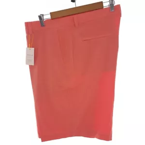 Peter Millar Crown Sport Bsun Solid Orange Shorts Mens Size 44 - Picture 1 of 13