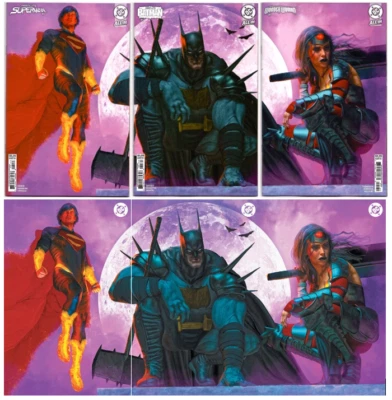 SPEARS Absolute Batman SUPERMAN Wonder Woman #1 Reg & FOIL Connecting SET 2025