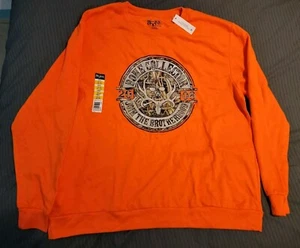Bone Collector Long Sleeve Orange Sweatshirt Fleece Hunting Fishing Shirt 2XL  - Picture 1 of 6