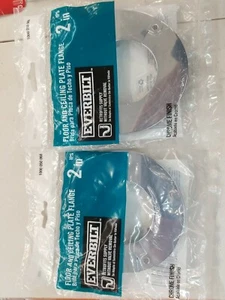 Everbilt Floor & Ceiling Plate Flange 2", Chrome finish, Lot of 2 (Y4) - Picture 1 of 3
