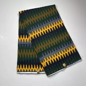 Tessuto Cotone Multicolore Stampa Africana Ankara Design Misto - Da Giardino - Foto 1 di 1