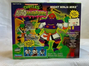 Figura 1993 Playmates Toys TMNT AutoMutations "Night Ninja Mike" sellada de fábrica - Imagen 1 de 24
