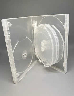 2 TOP QUALITY 25MM 10-DISC DVD CASE, SUPER CLEAR, CLIP, VIVA2510CLR - Image 1 of 4