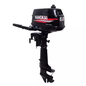 HANGKAI 2Stroke 6HP Outboard Motor Fishing Boat Engine Water Cooling CDI System. - Bild 1 von 10