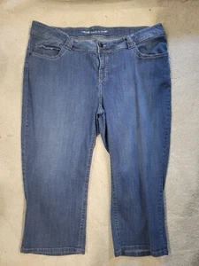 SIZE W42 LEE Women's Blue Jean Capri INVPV1436 - Picture 1 of 3
