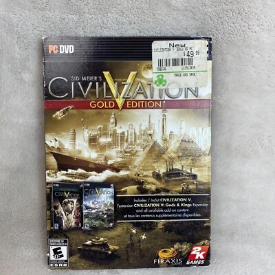 Sid Meier's Civilization V Gold Edition PC DVD Comes with Box Case Disc Manual - Image 1 of 4