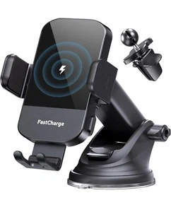 CHGeek Wireless Car Charger, 15W Fast Charging Auto Clamping Car Charger Phone M - Photo 1 sur 6