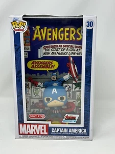 Funko Pop! Comic Book Cover with case: Marvel - Captain America - #30 - Picture 1 of 6