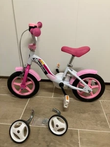 Kinderfahrrad 10 zoll mit Stützrädern gebraucht sehr gut erhalten - Bild 1 von 4