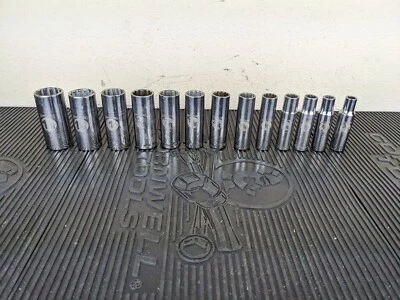 #ax692 Armstrong SAE 1/2 Drive Deep Socket Set 3/8 - 1-1/8  GMTK - Image 1 of 4