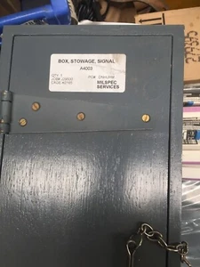 Signalling Box Francis Searchlight Wood Brass Ex Surplus - Foto 1 di 9