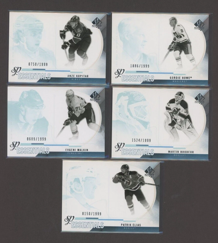 2010-11 SP Authentic SP Essentials Lot (5) /1999 - Image 1 of 1