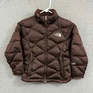 The North Face Jacket Girls Small Brown 550 Goose Down Puffer Coat Ski Outdoor - Picture 1 of 11