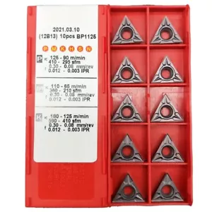 10 Stück CNC-Einsätze TCMT32.51 TCMT16T304 Hartmetalleinsatz Drehen Fräsen Werkzeugsw - Bild 1 von 23
