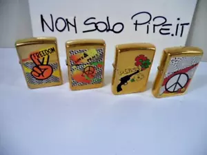 zippo lighter PEACE COLOR COLLECTION SERIES BRASS NUOVO ANNO 1995 4 PIECES - Imagen 1 de 17