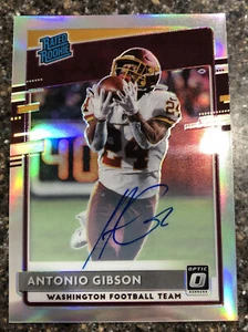 Donruss Optic Antonio Gibson 2020 novato clasificación Holo plata Prizm en tarjeta de radiocontrol automático - Imagen 1 de 2